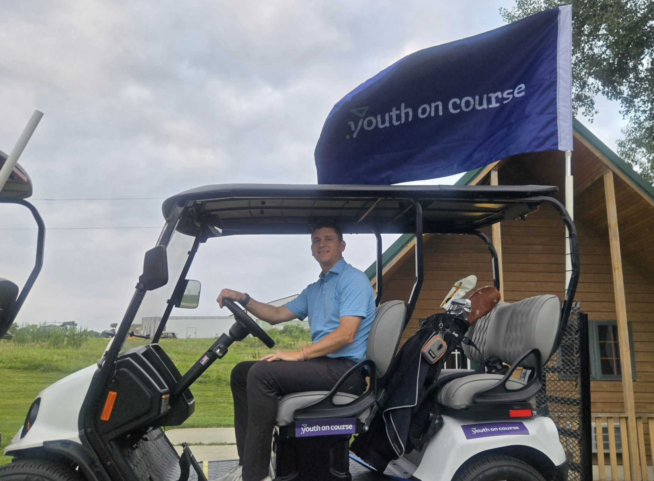 Brandon Ebert, a Salina resident, embarks on a 400-plus-mile journey across the northern border of Kansas to raise awareness and funds for the youth so that they may have access to life-changing opportunities through golf - Ebert photo