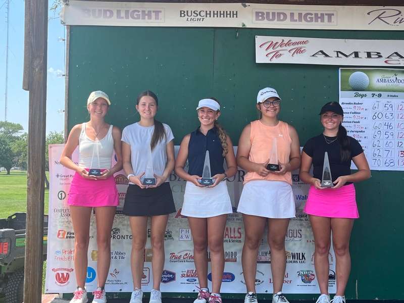 Girls 13-15:&nbsp;&nbsp;1st - Micajah Long, 2nd - Gia Baker, 3rd - Myla Panas, 4th - Madalyn Petersen, 5th - Izetta Schultz 