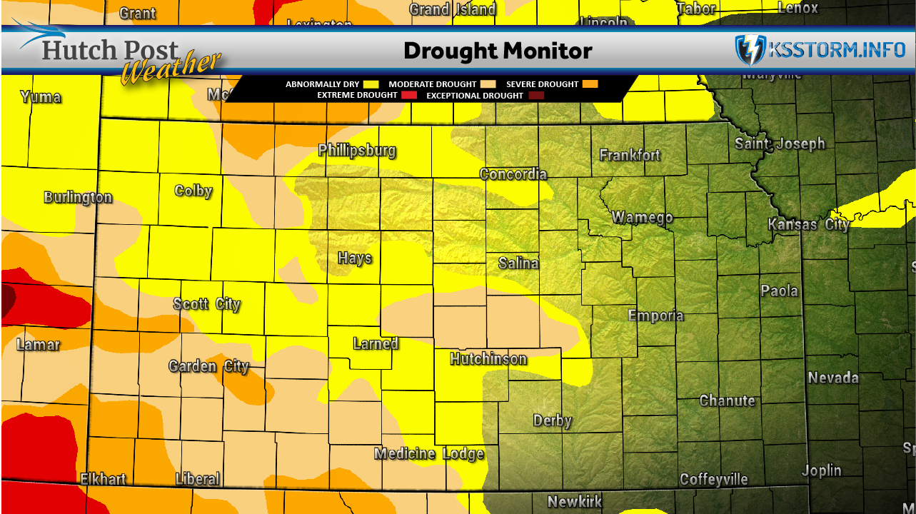 State drought monitor, July 28, 2026 – Map data courtesy National Drought Mitigation Center at the University of Nebraska-Lincoln.
