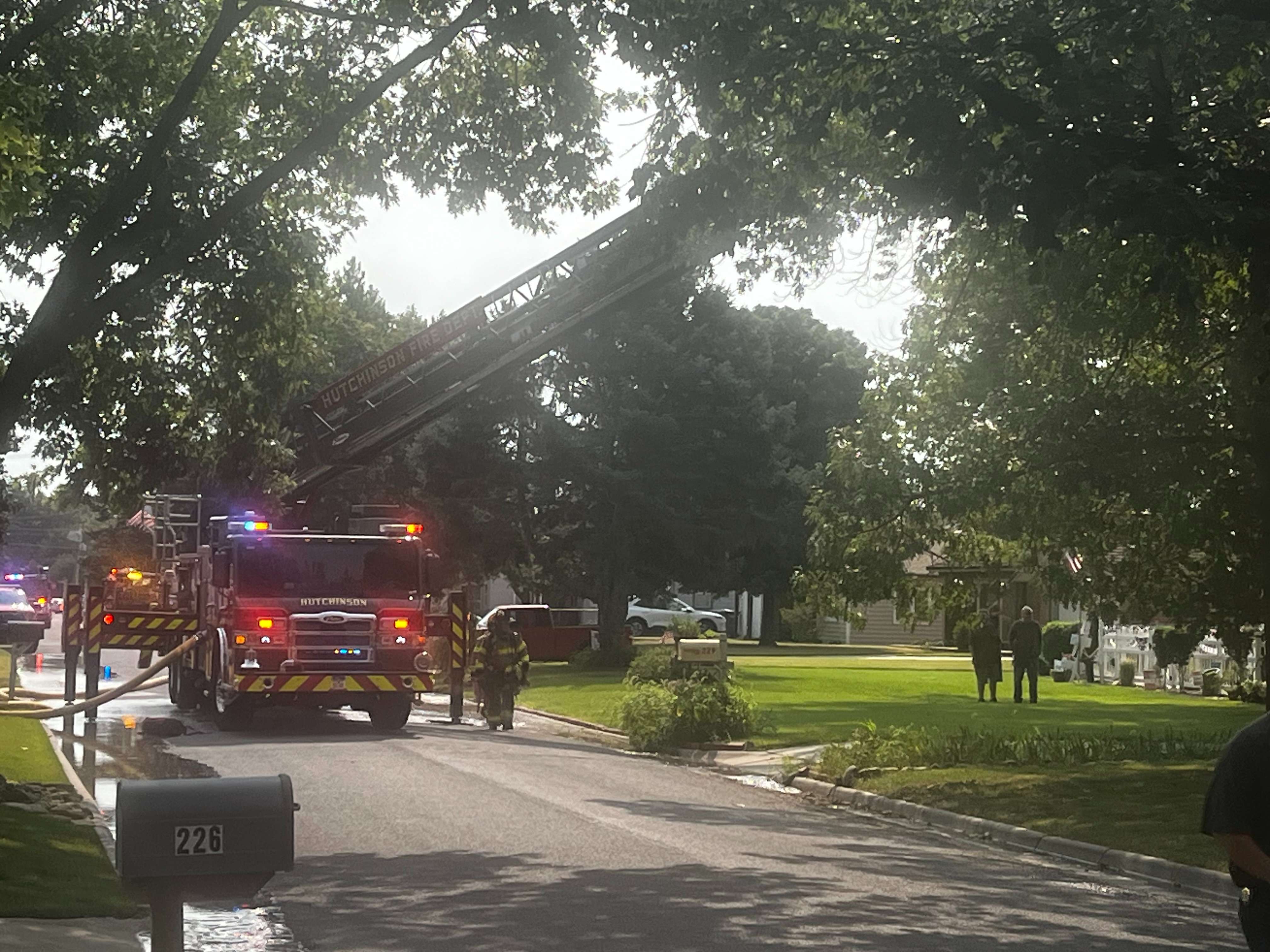 Curtis Ave. Fire (Hutch Post photo)