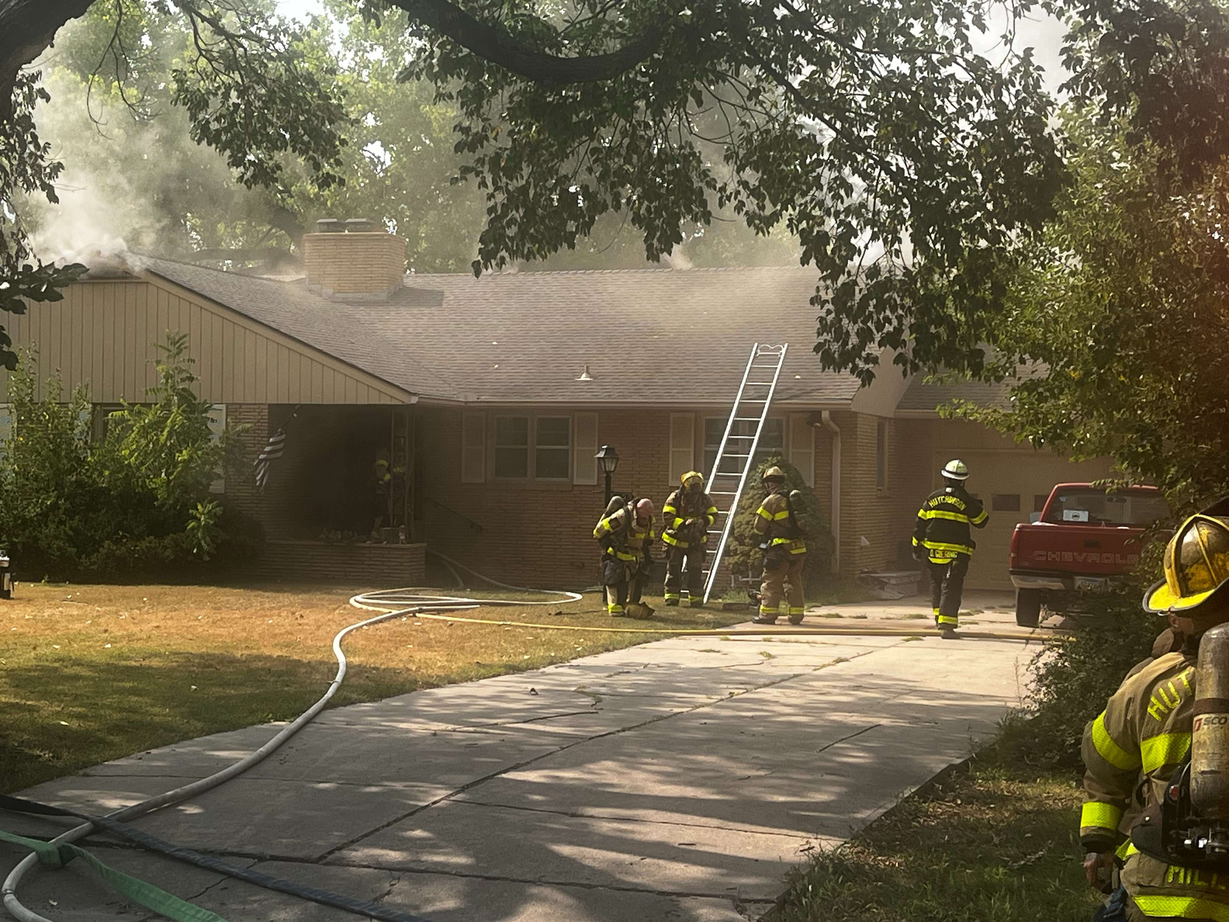 Curtis Ave. Fire (Hutch Post photo)