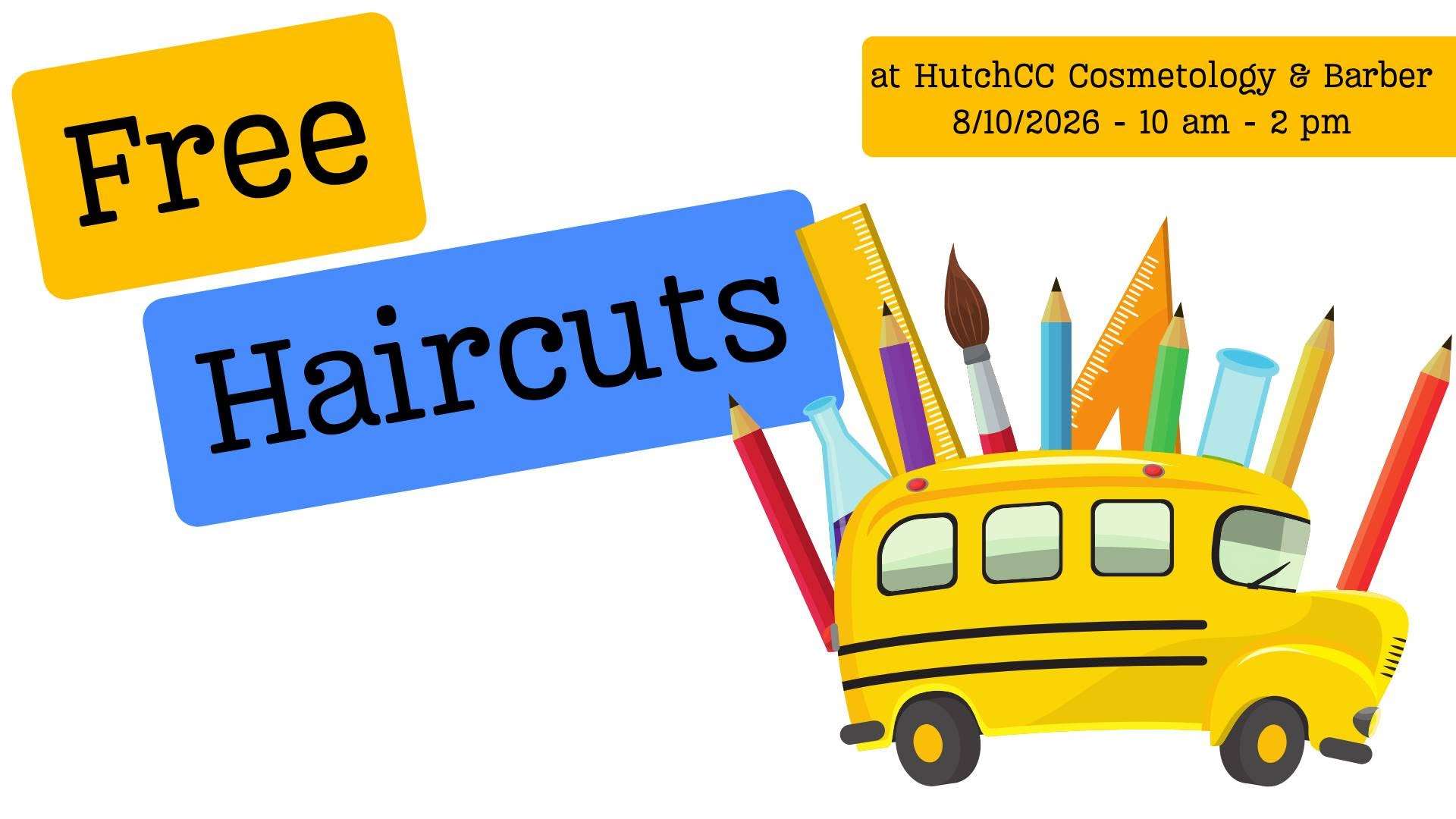 HutchCC Cosmetology and Barber Free Back to School Haircuts