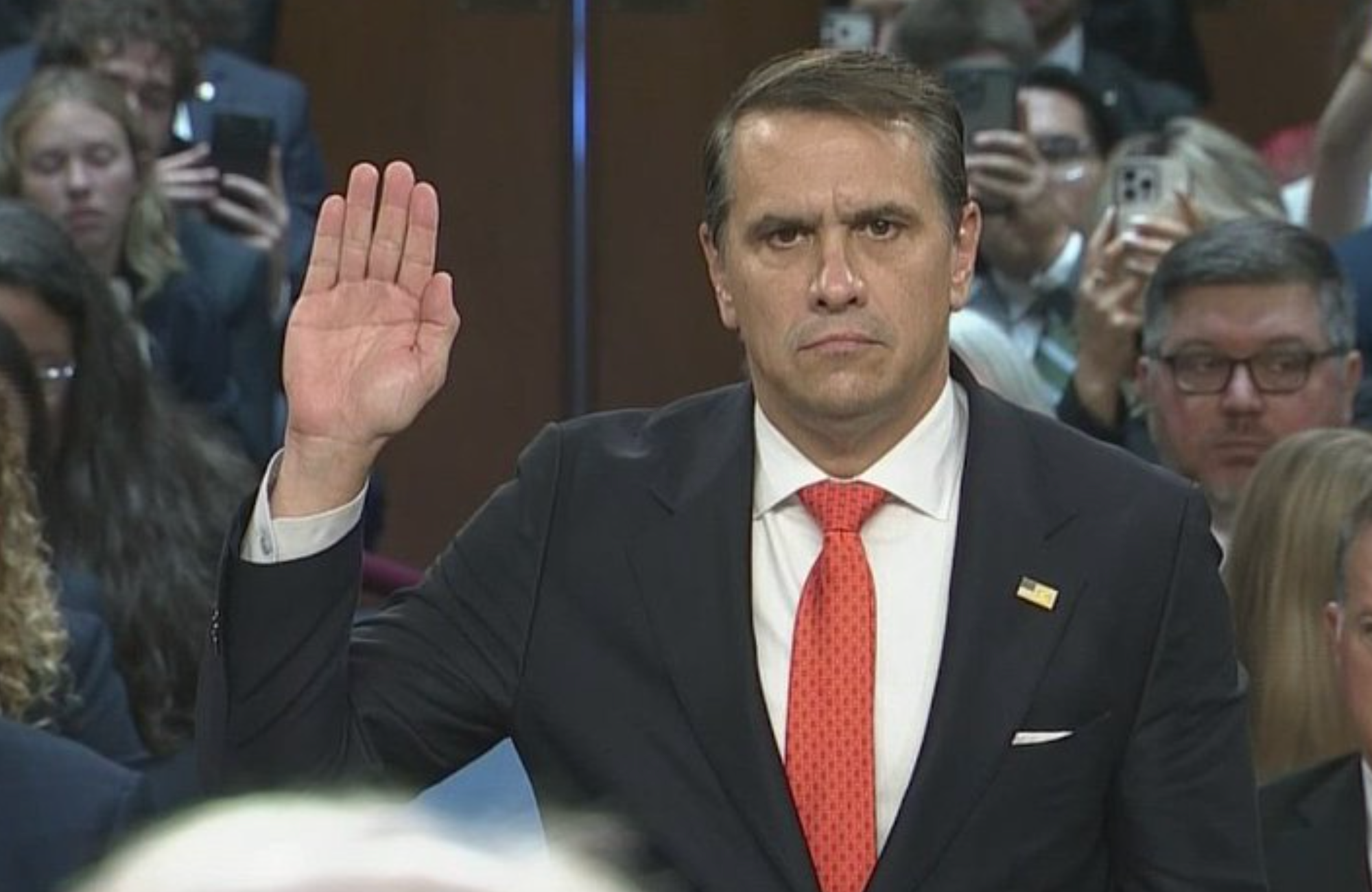 File photo Todd Blanche during his confirmation hearing -photo courtesy CSPAN