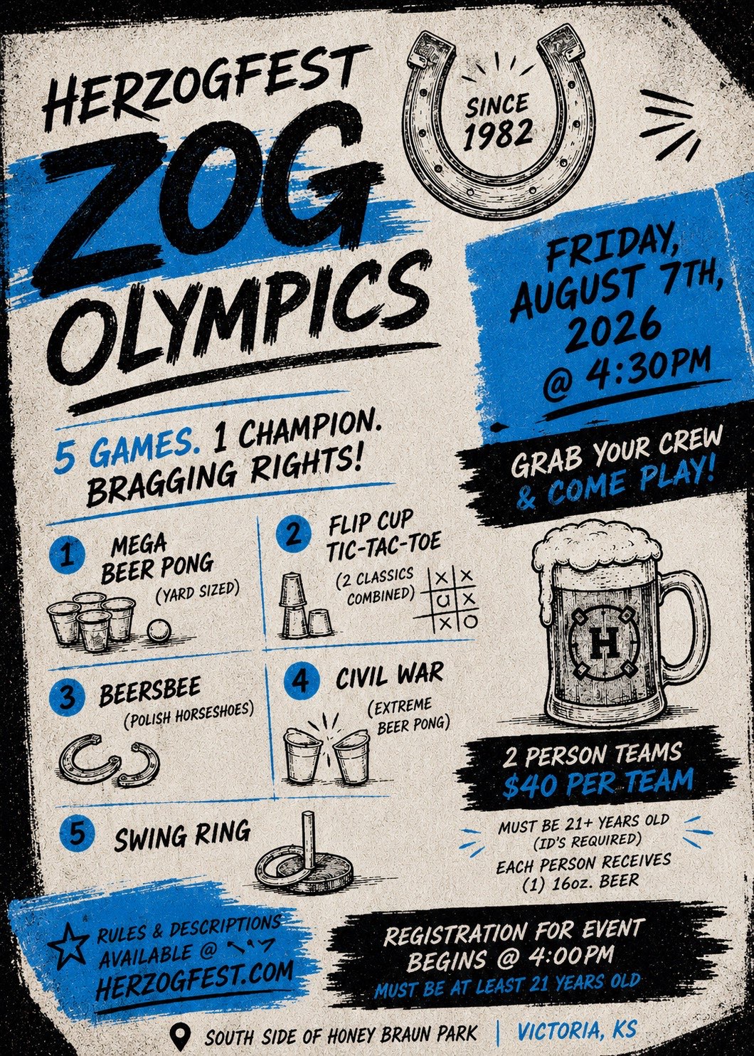 ZOG Olympics flyer. Courtesy image
