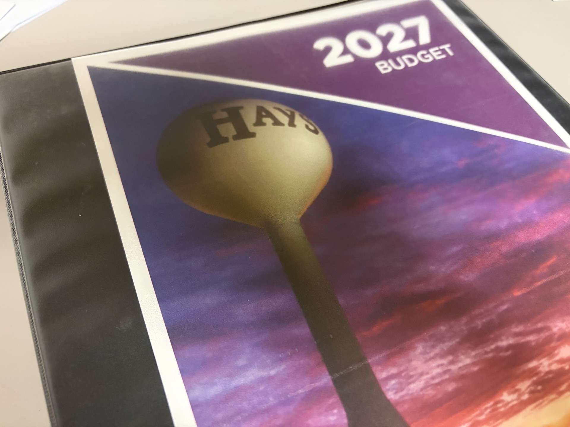 Hays city commissioners will review the draft 2027 for the last scheduled time at Thursday's work session. Photo by Becky Kiser/Hays Post