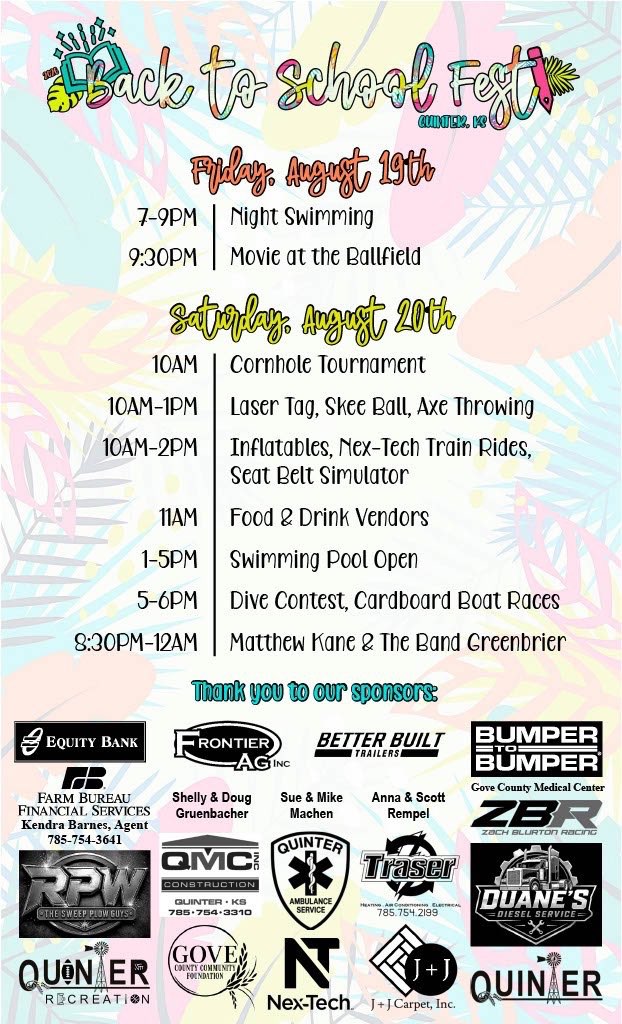 Back to school fest flyer, courtesy photo