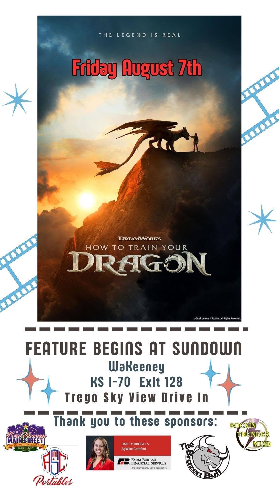 Flyer for the Trego Skyview Drive-In Movie Theater, courtesy photo&nbsp;