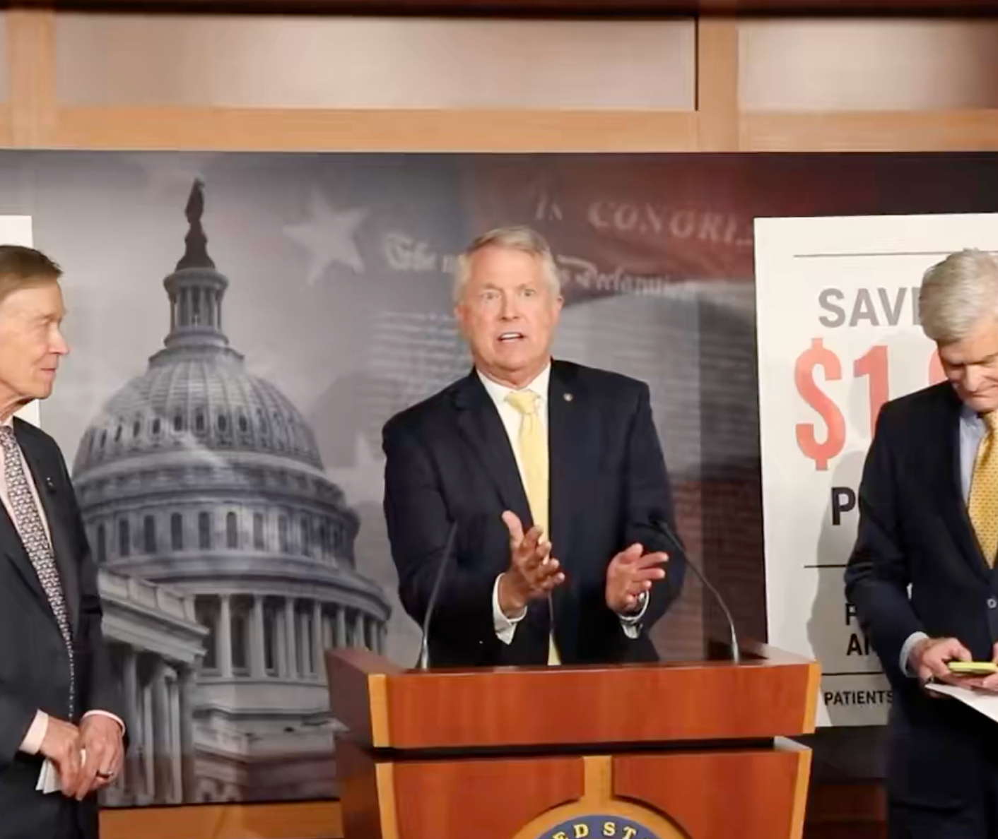 Kansas U.S. Senator Roger Marshall during a press conference in Washington July 22-image courtesy CSPAN