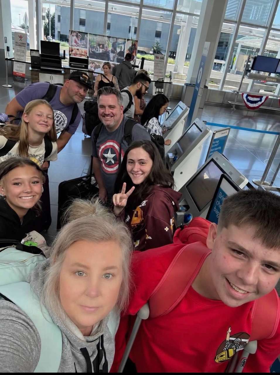 Youth Crew members represent Barton County at the recent CADCA conference in Orlando. The Community Anti-Drug Coalitions of America attracts young people and prevention specialists from around the world.