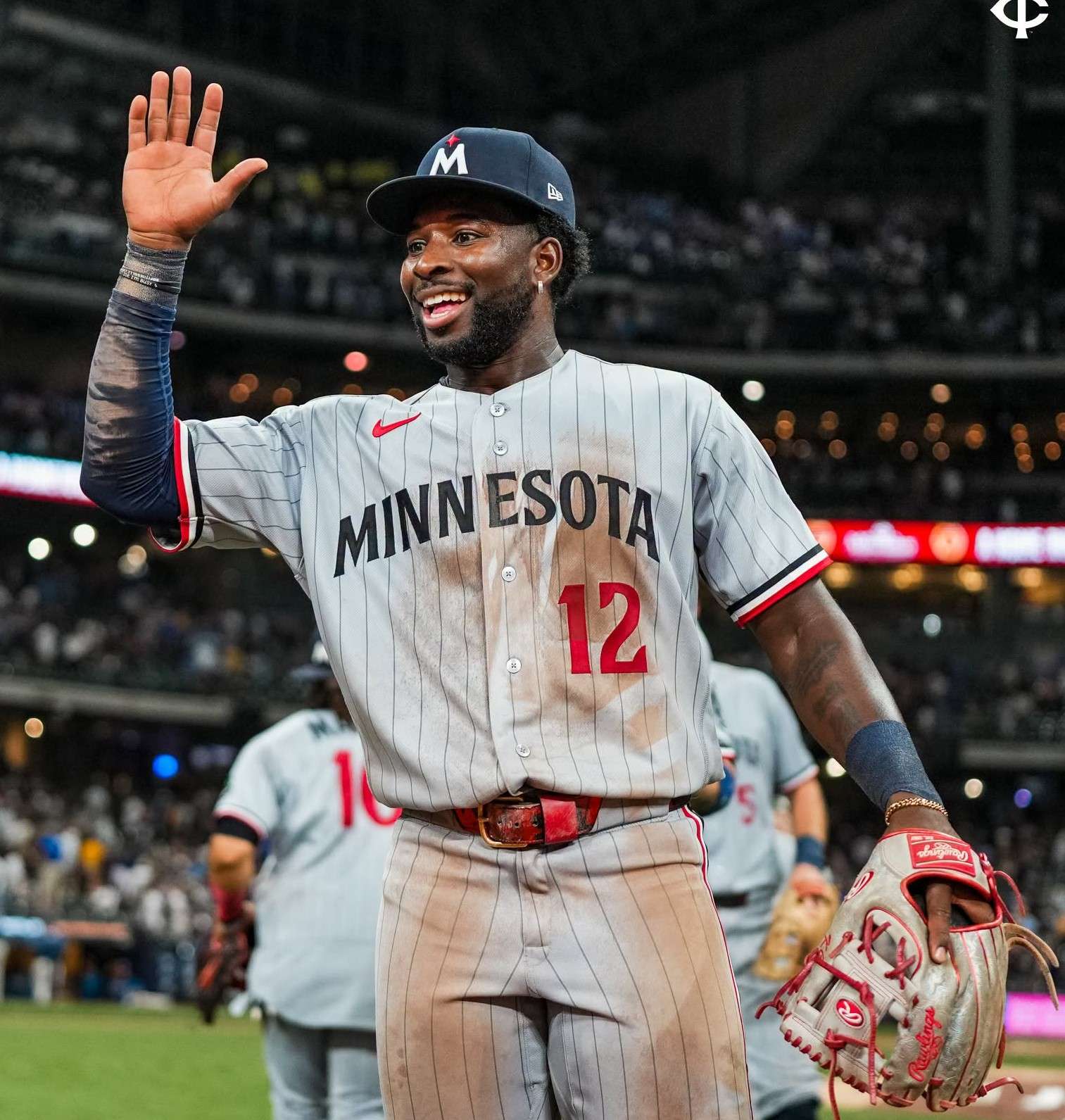 Former K-State, Wind Surge stand out Kaelen Culpeper following his first MLB game in Milwaukee, WI on August 7, 2026. (Photo courtesy Minnesota Twins)