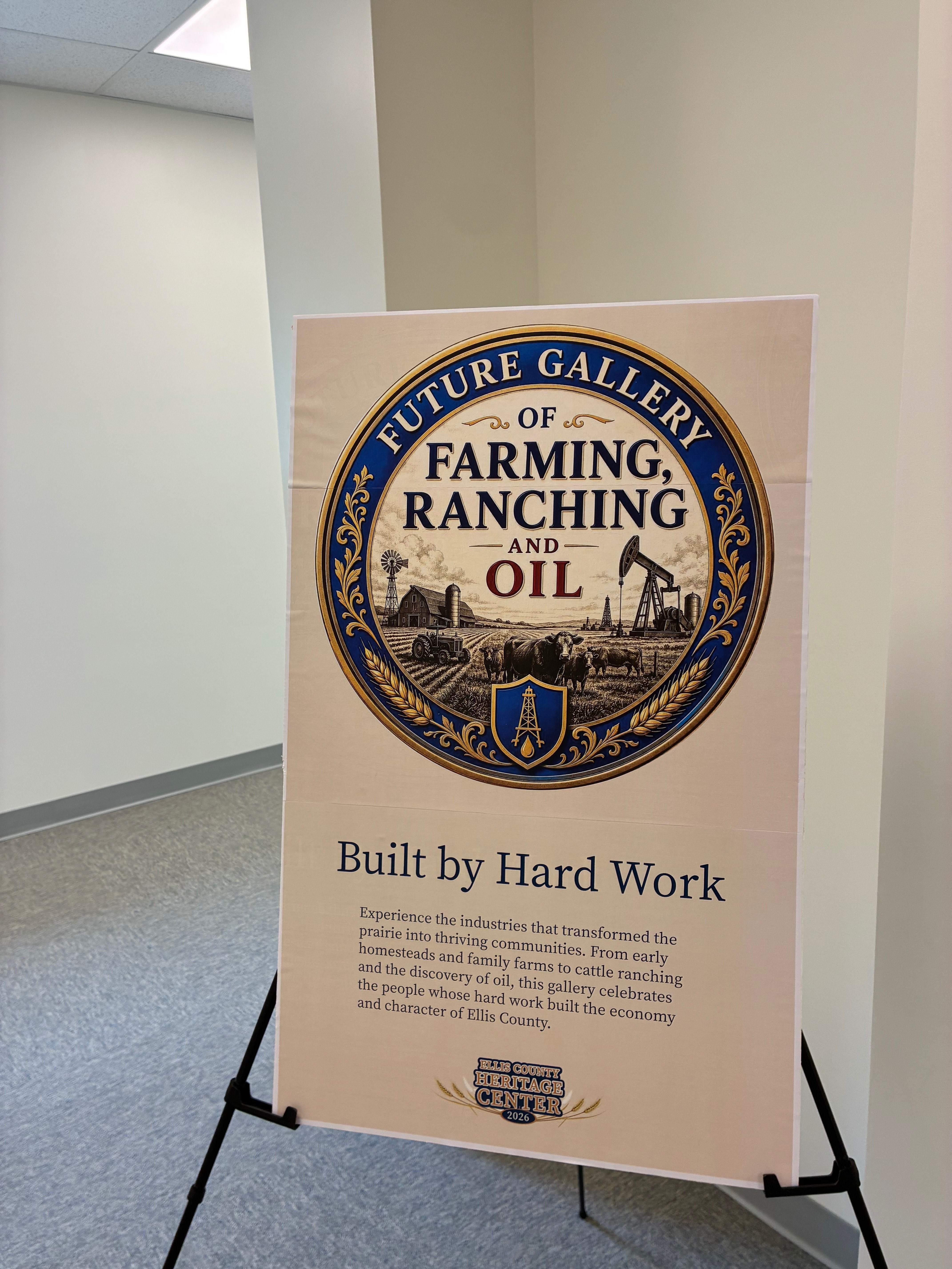 The future farming, ranching and oil exhibit at the Ellis County Heritage Center will highlight the agricultural history that helped shape Ellis County. <br>
