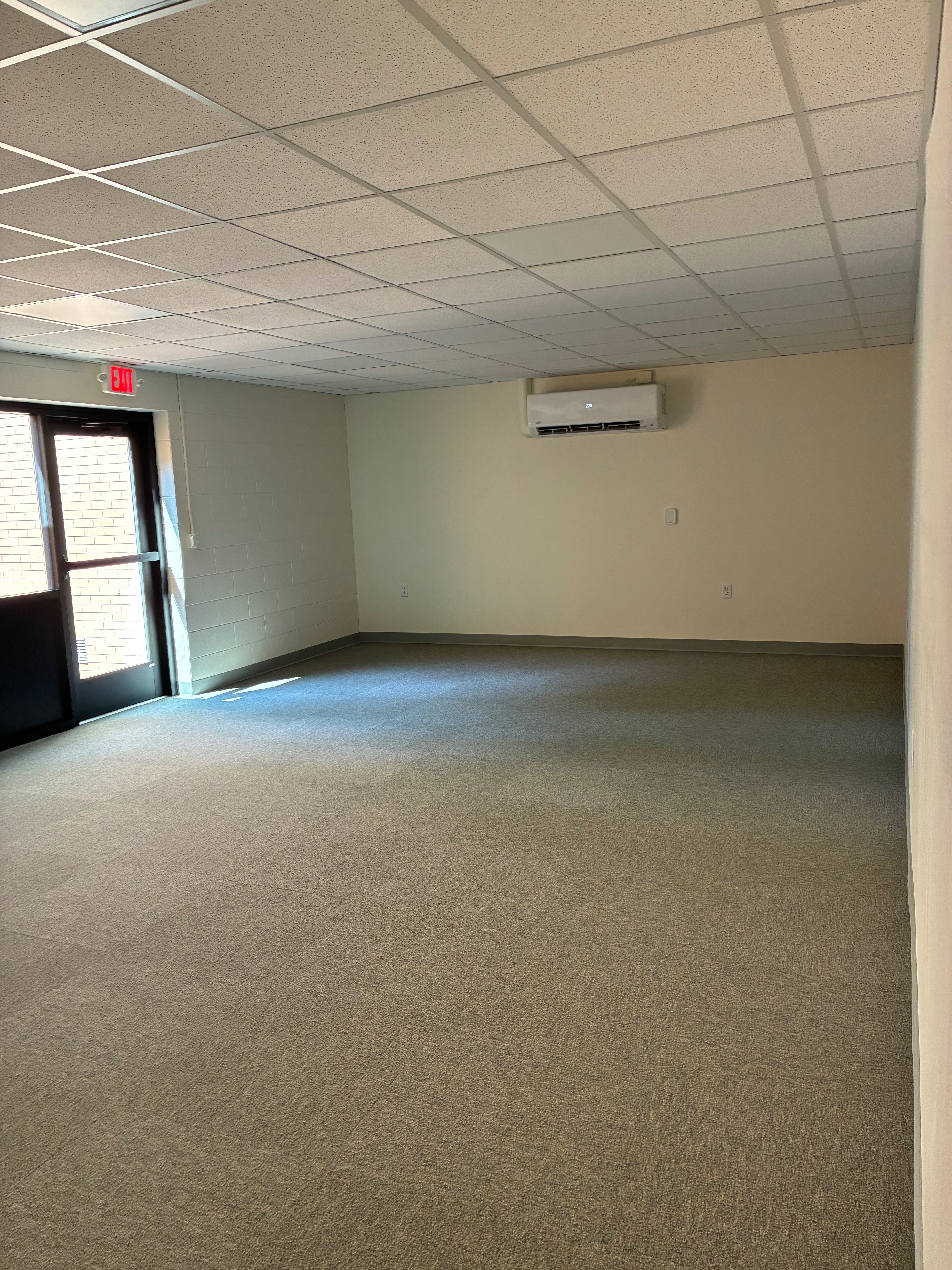 Above is the empty space inside the Heritage Center which will become the future site of the Ellis County Library.<br>