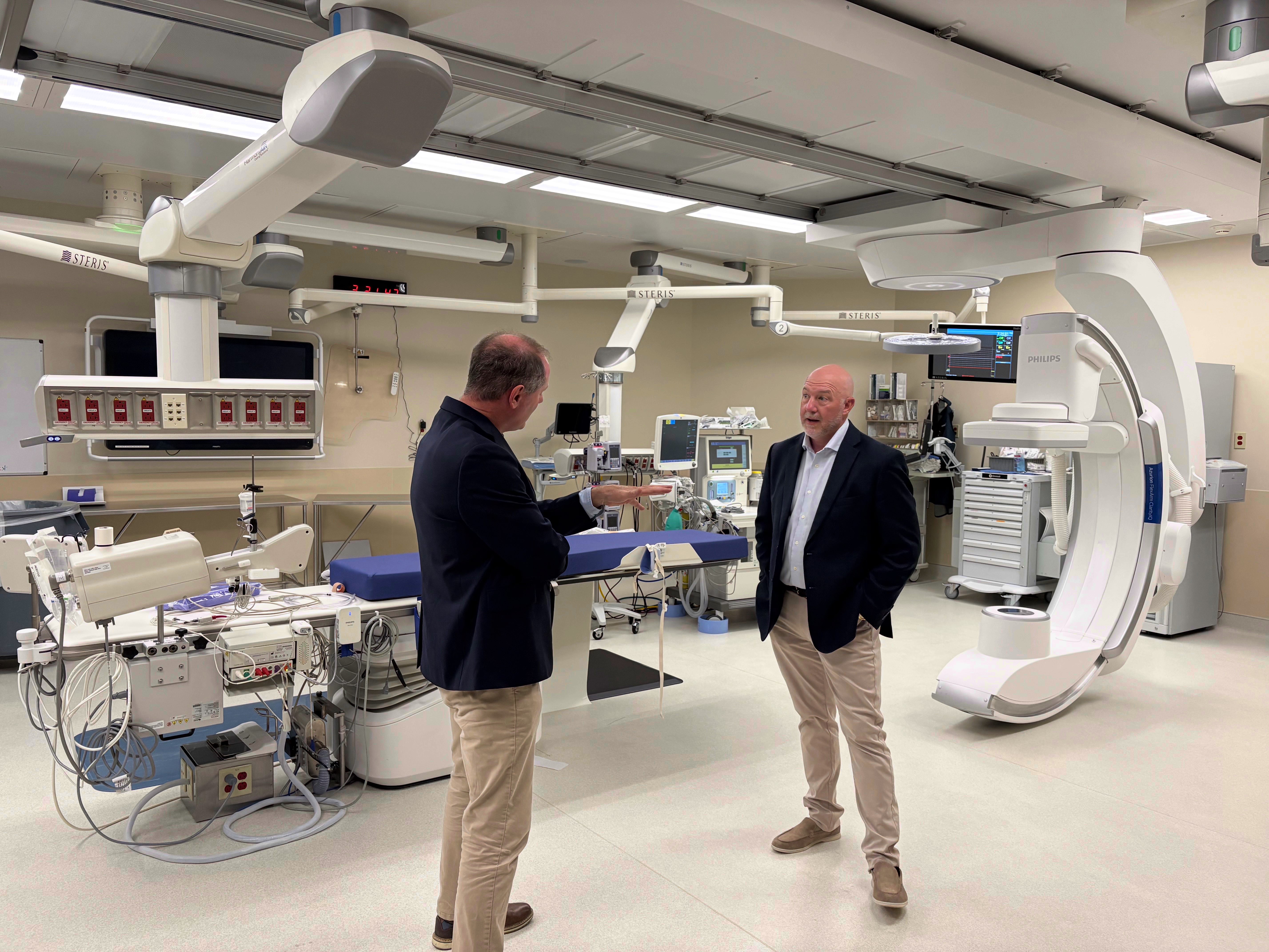 Mann and Herrman in Hybrid Operating Room, courtesy photo