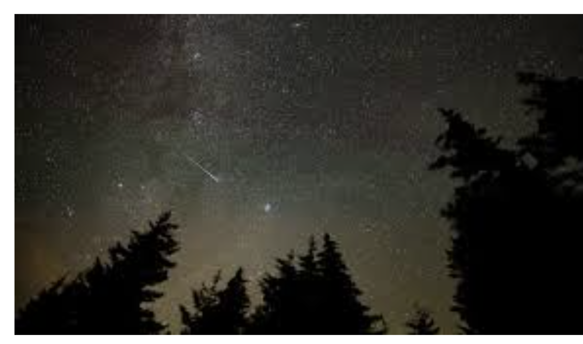 Perseid meteor shower -photo courtesiy NASA