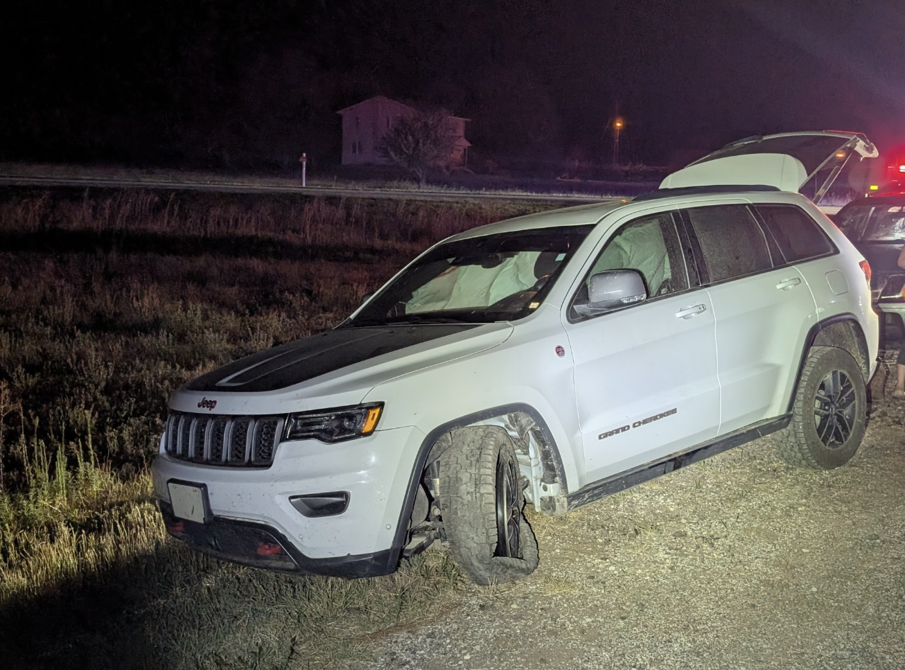 Single-vehicle crash involving Ellsworth teen on Powers Road and K140 Hwy on August 9, 2026 - Saline County Sheriff photo