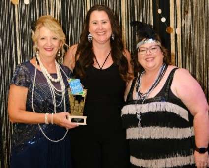 Left to Right: MMSC Director Gayla Roten, Downtown Maryville Director DeAnn Davison, and MMSC Board President Bridgette Kelch. Courtesy: Downtown Maryville.