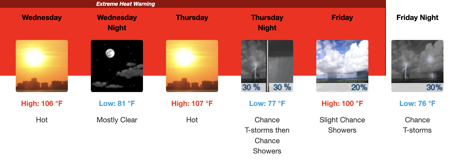 Three day weather forecast Salina, August 12 - August 14 - US National Weather Service