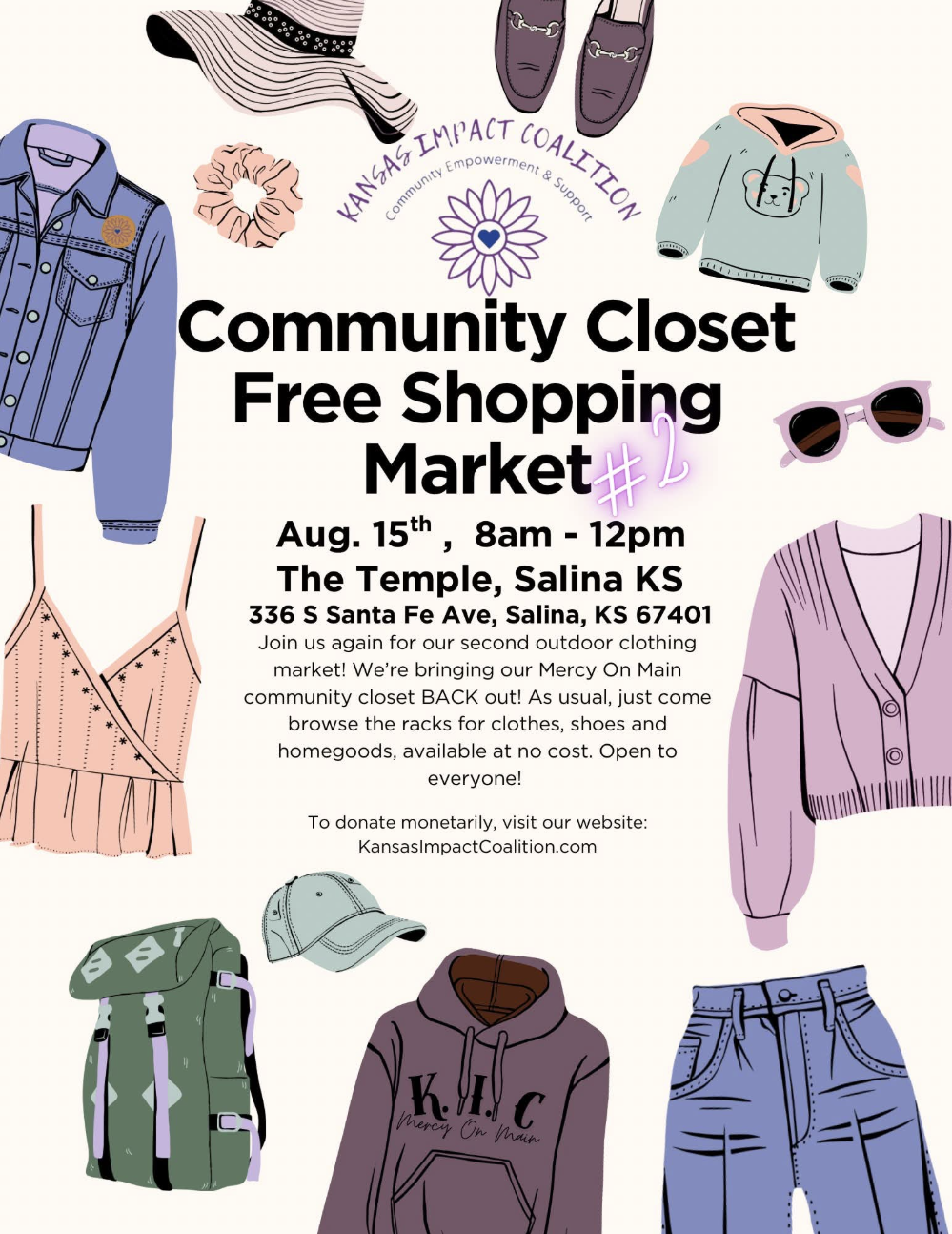 Kansas Impact Coalition to host 2nd Community Closet Free Shopping Market