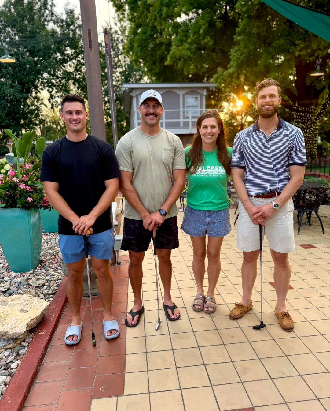 Training camp is a little different for the Chiefs special teams unit, so while they don't get competitive on the field, they compete on the mini golf course, competing at Cool Crest Garden Golf in St. Joseph while they are at Missouri Western State University/ Photo courtesy of Cool Crest Garden Golf Facebook