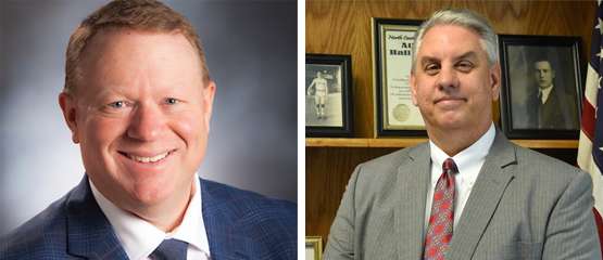 Missouri Western State Universtiy has announed that Jay Johnson (left) and Lenny Klaver (right) are the two finalists to become the seventh University President at MoWest/ Photo courtesy of MoWest Commmunications