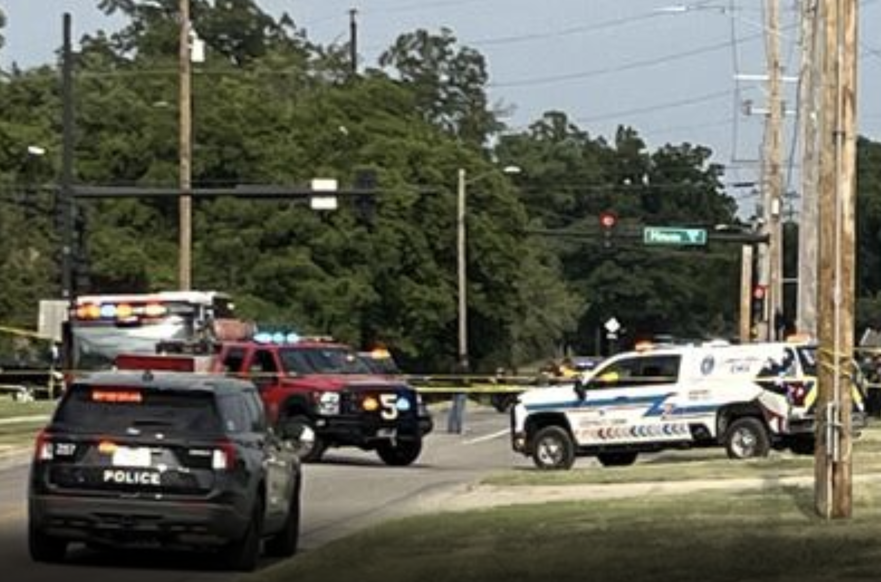 Police on the scene of the investigation photo courtesy KWCH