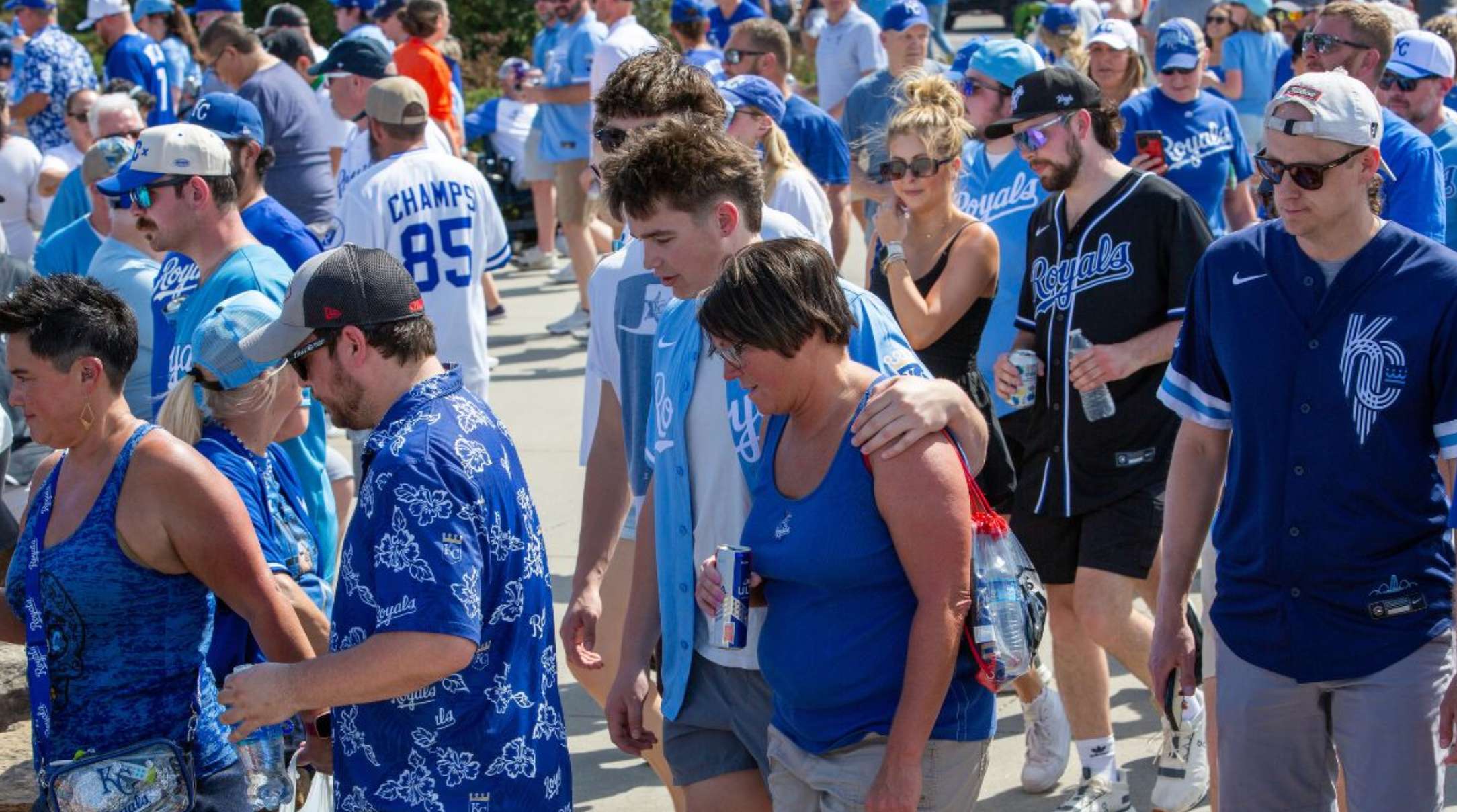The Royals presented renderings of the proposed stadium at the April 22 announcement. The ballpark will sit on the site of the current Hallmark headquarters in Crown Center. (Courtesy of the Kansas City Royals)