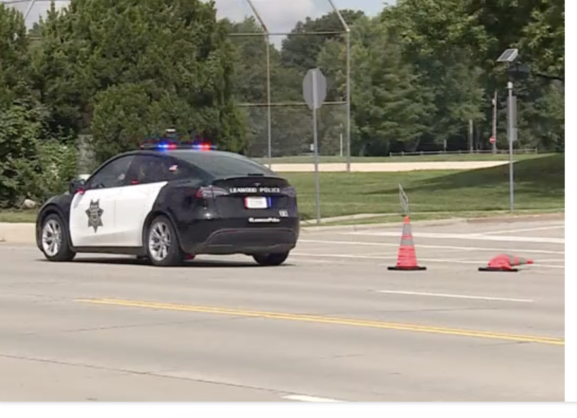 Photo neara the crash scene courtesy KMBC