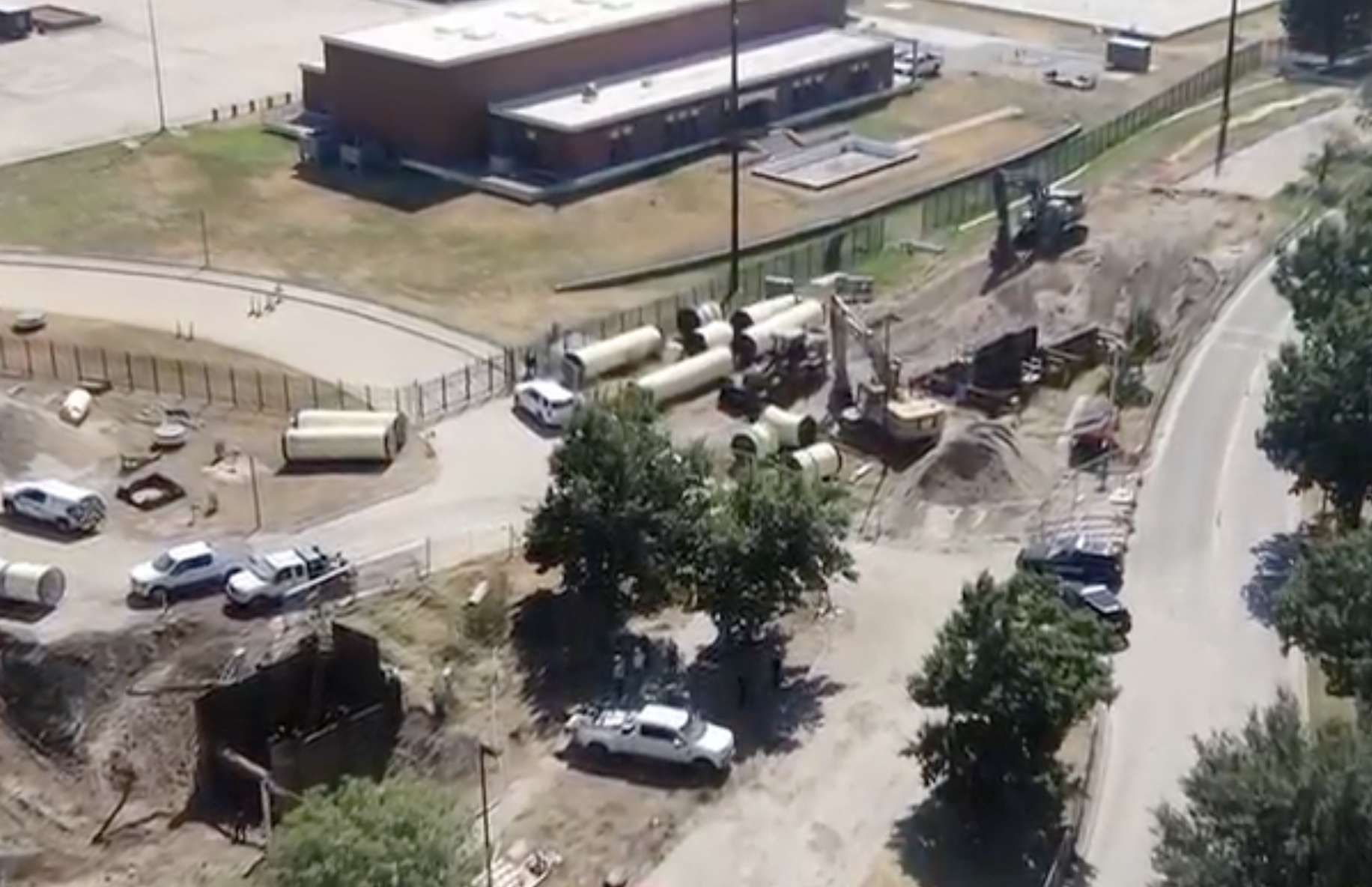 View of the constructxionsite -photo courteys KWCH