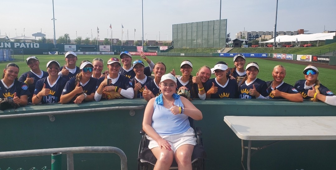 Sophia Linenberger and the Kansas City Diamonds. Courtesy photo 