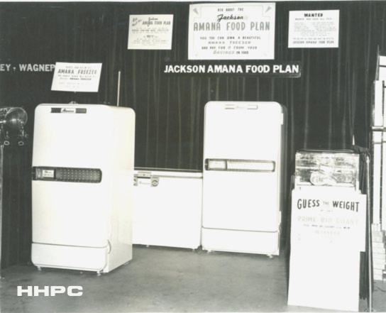Hutchinson Spring Home Show - Jackson Amana Food Plan Display - 1953. Courtesy of the Conard-Harmon Collection.