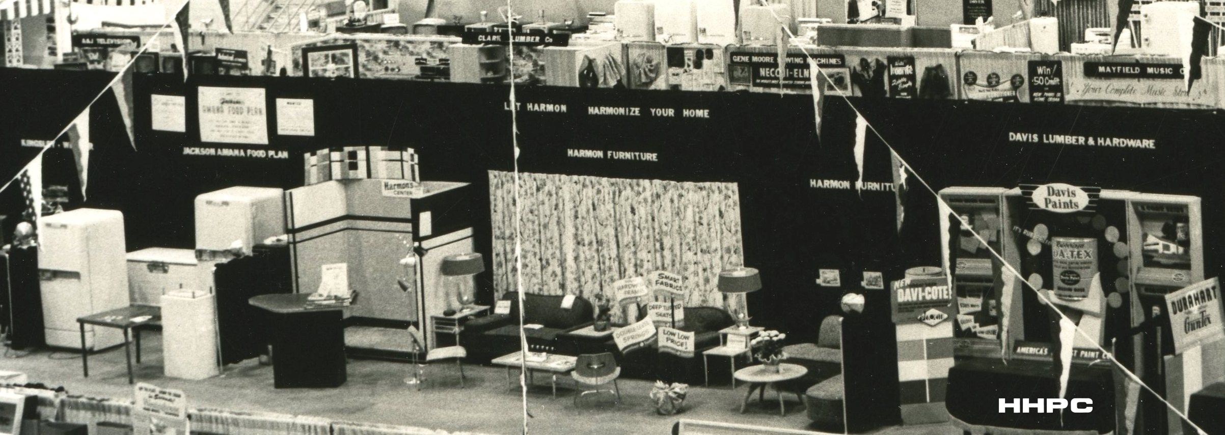 Hutchinson Spring Home Show - Harmon Furniture Display - April 12, 1953. Courtesy of the Conard-Harmon Collection.