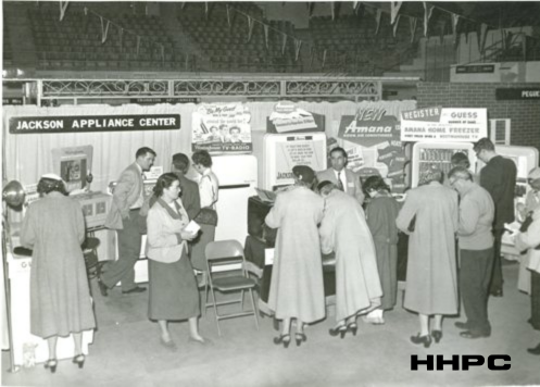 Hutchinson Spring Home Show - Jackson Appliance Center Display - 1953. Courtesy of the Conard-Harmon Collection.