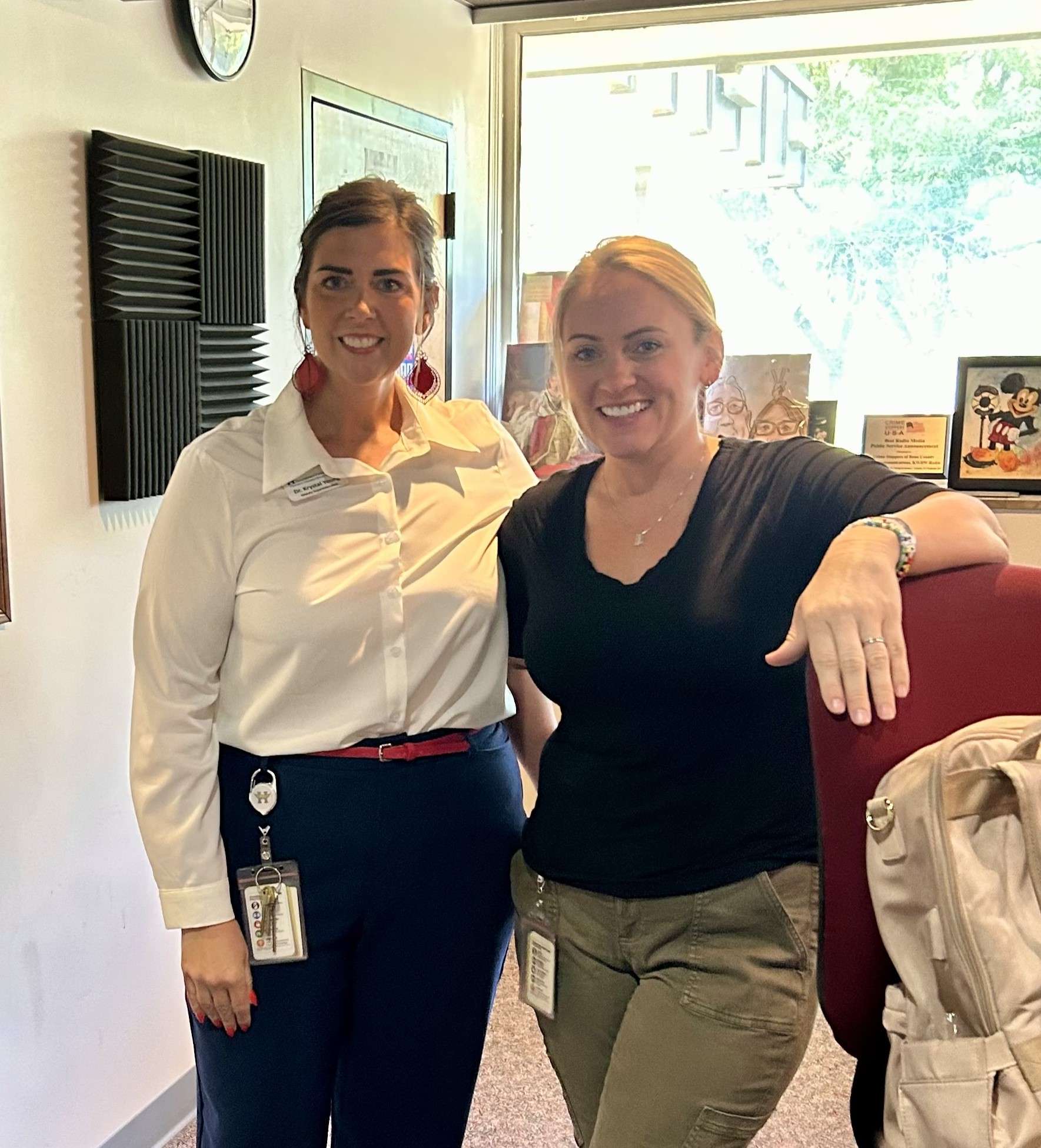 (Dr. Krystal Young (L) and Stacy Goss (R) - USD 308)