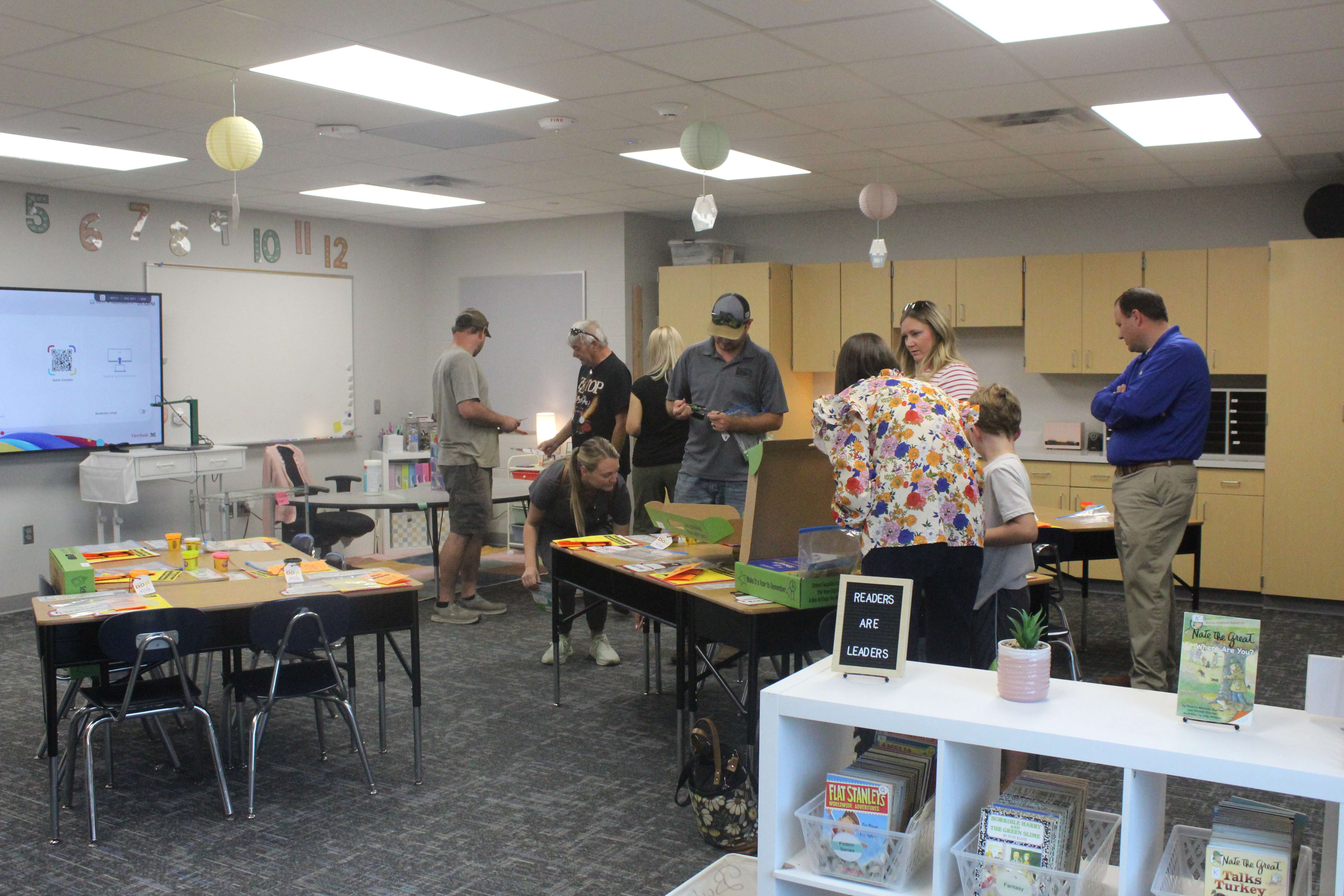 One of the new O'Loughlin second-grade classrooms in the the schools new addition. The north wing will also double as a storm shelter. Photo by Cristina Janney/Hays Post