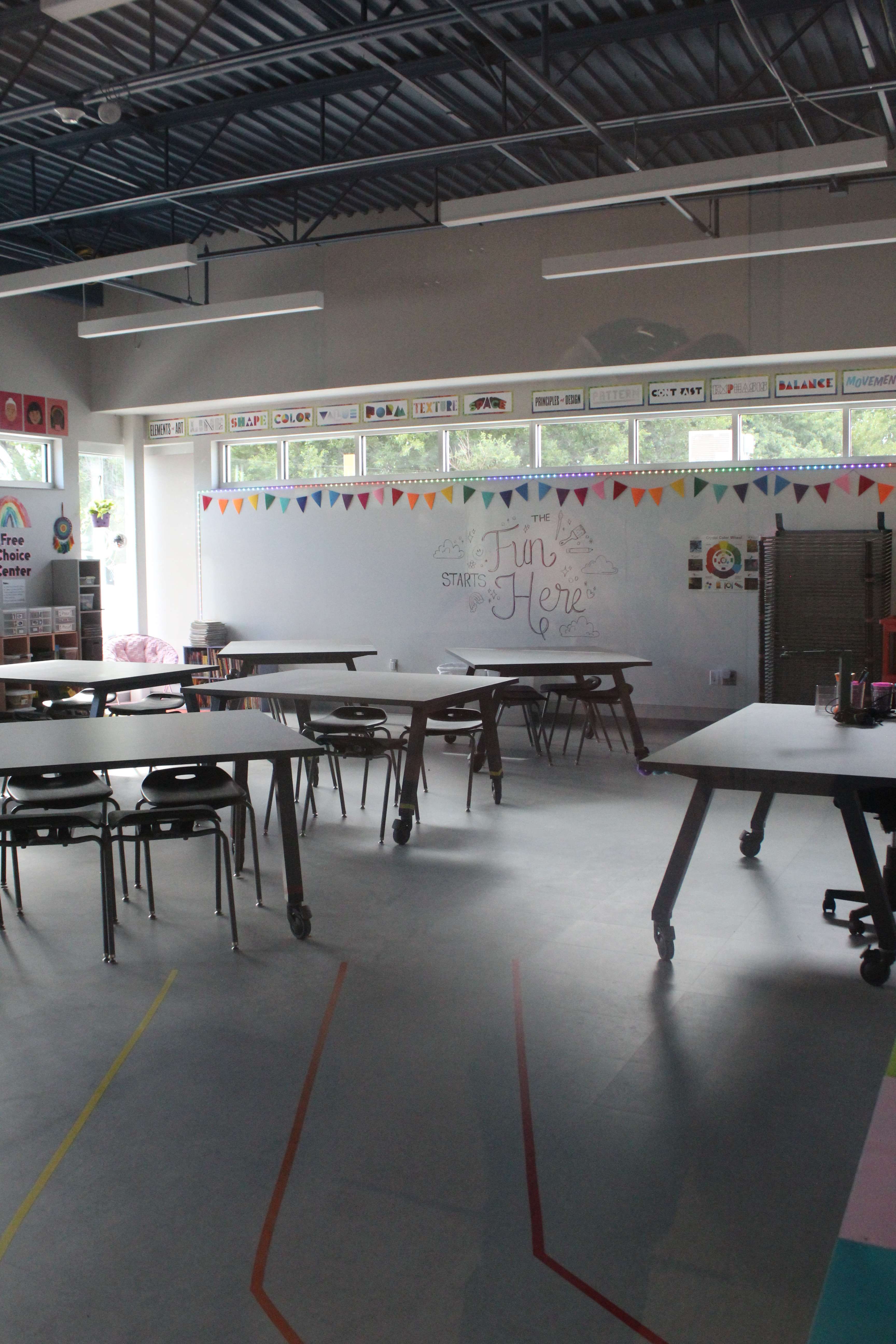 A new art room is part of O'Loughlin's sourth addition.&nbsp;Photo by Cristina Janney/Hays Post