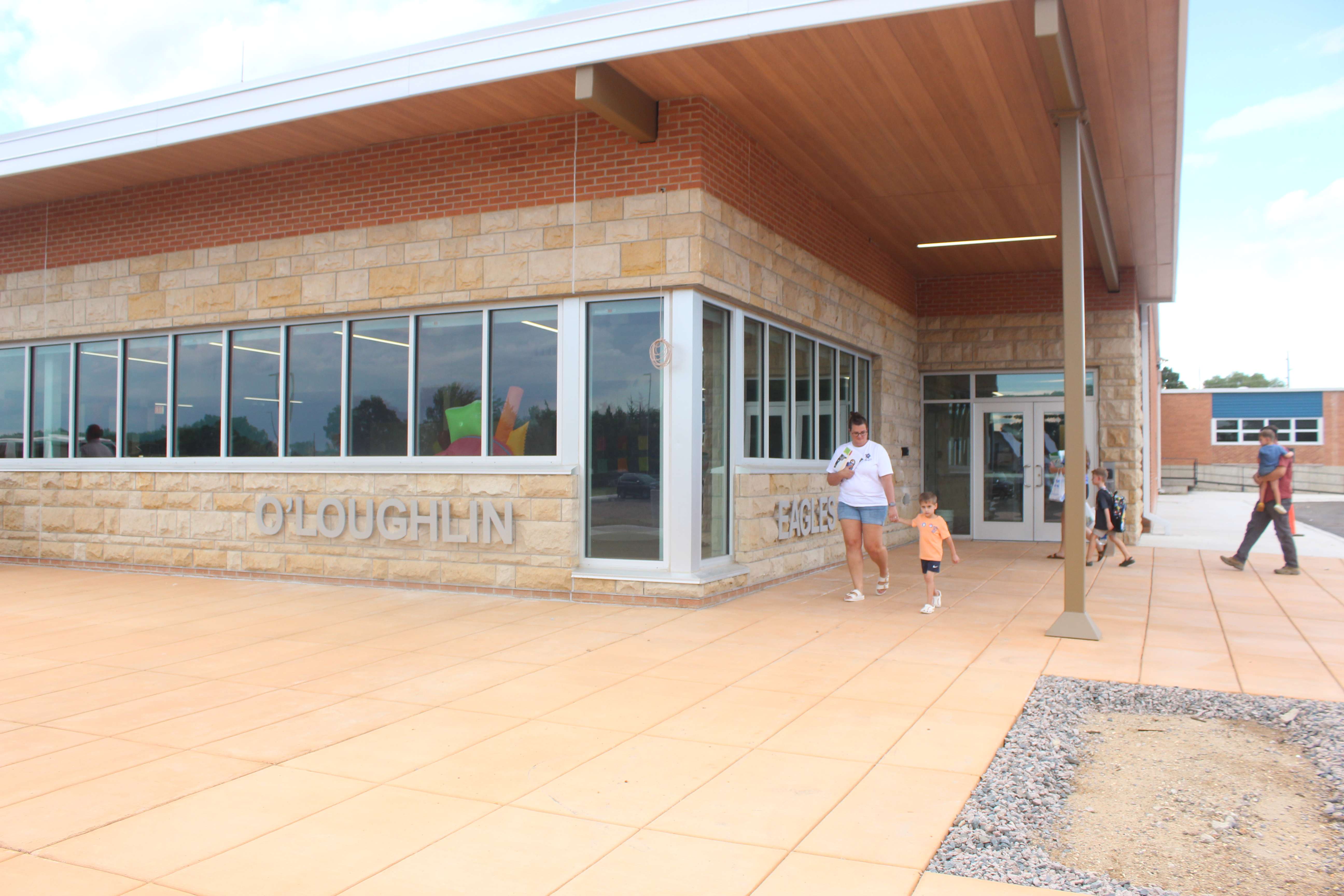 O'Loughlin has a new entrance as part of its south addition.&nbsp;Photo by Cristina Janney/Hays Post