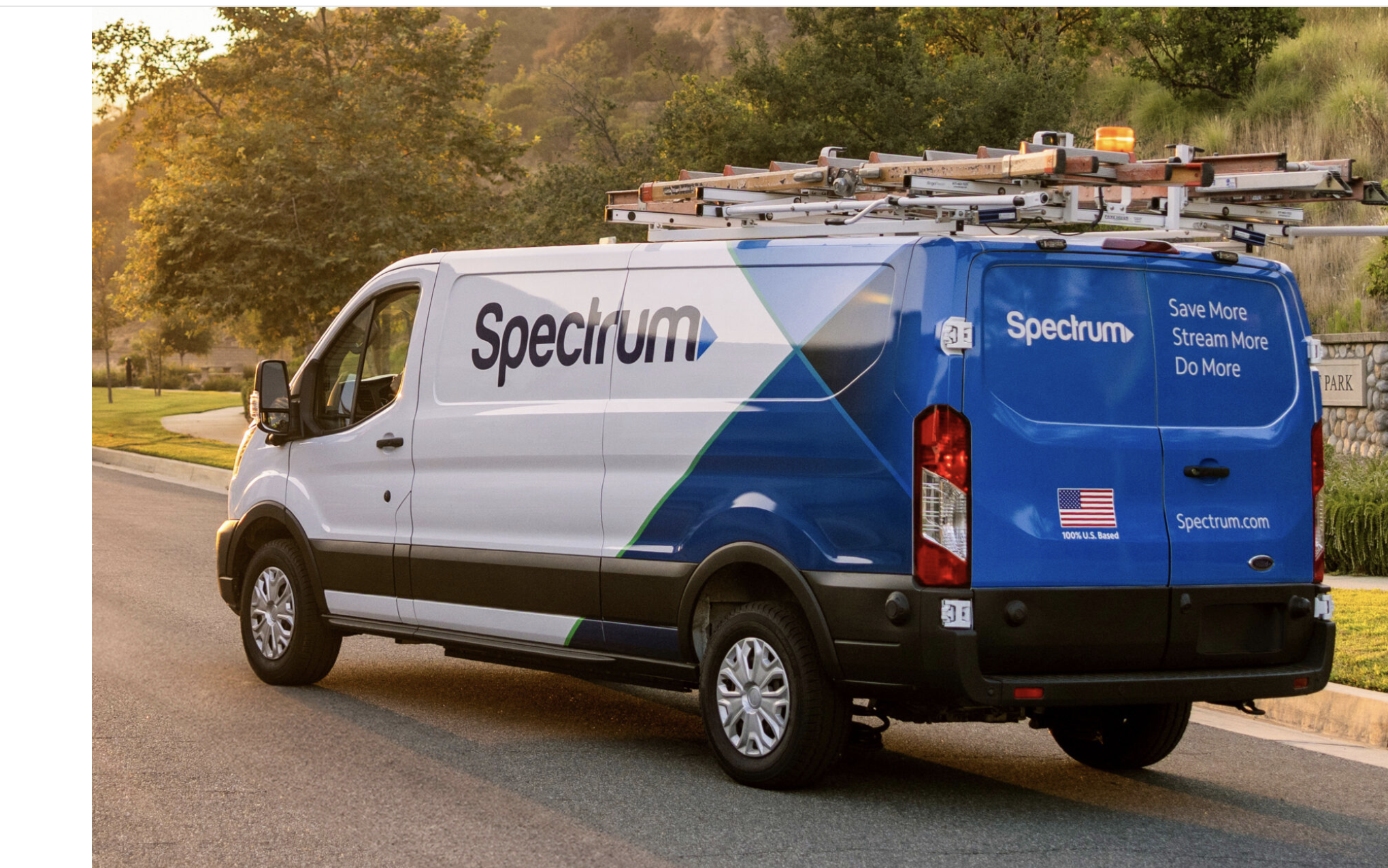  Cox Communications trucks in Kansas will soon be sporting Spectrum branding after Charter Communications purchased the company. (Submitted by Charter Communications)