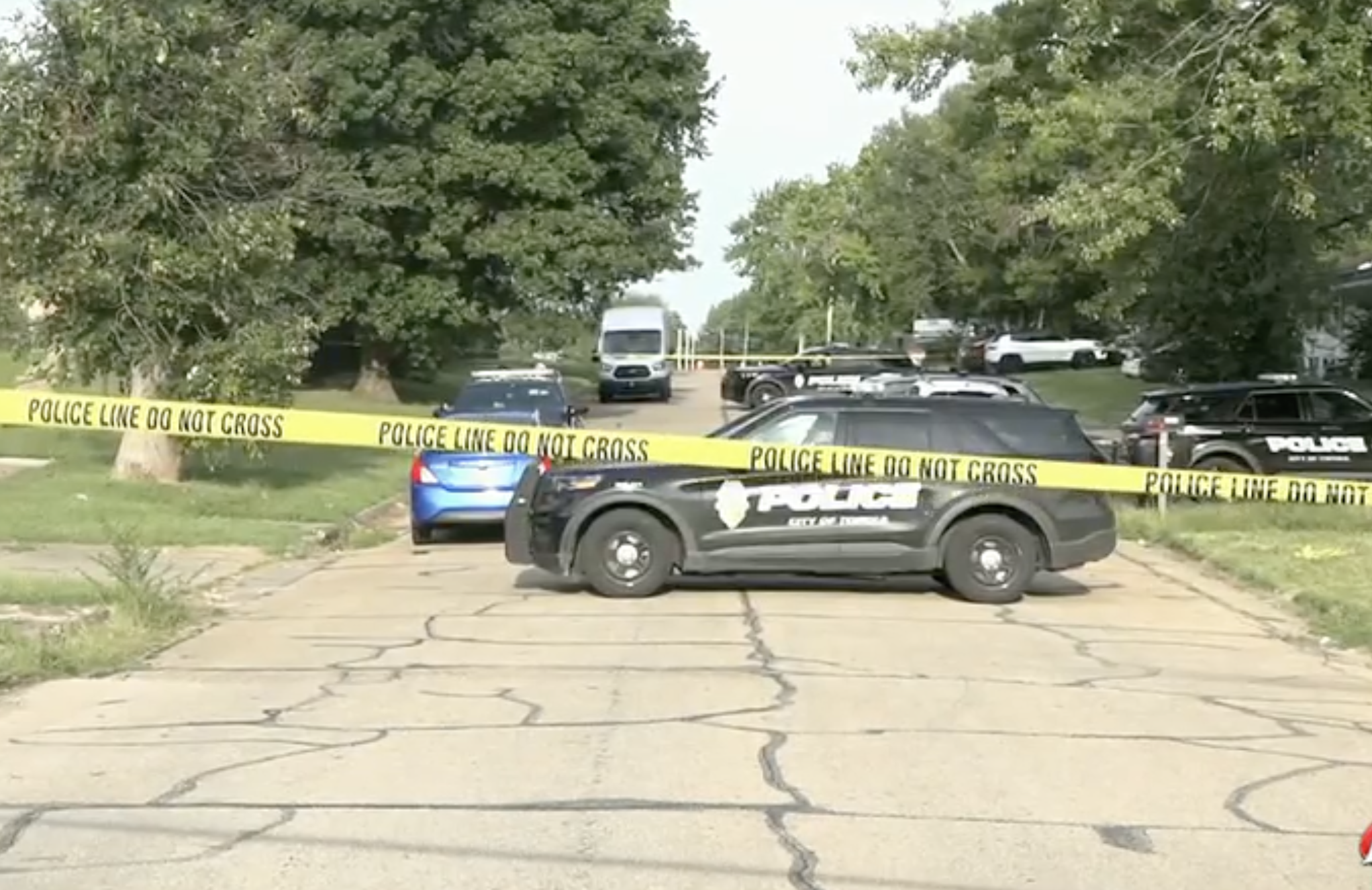 Police on the scene of the investigation -photo courtesy WIBW TV