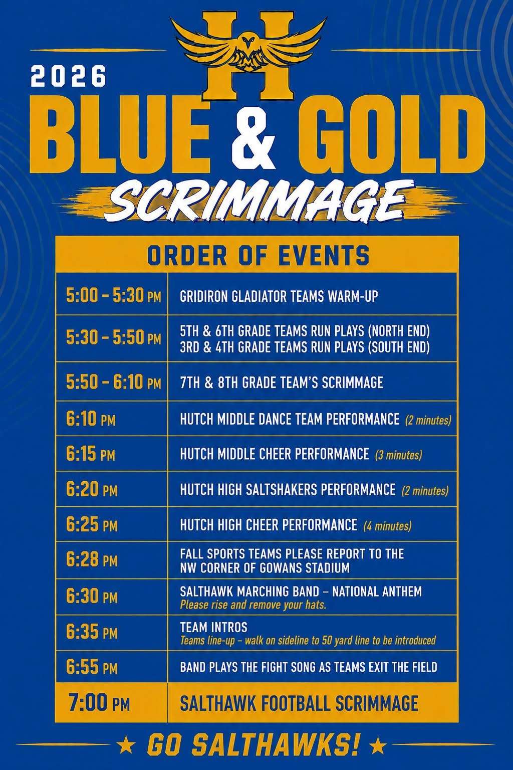 Blue and Gold Event