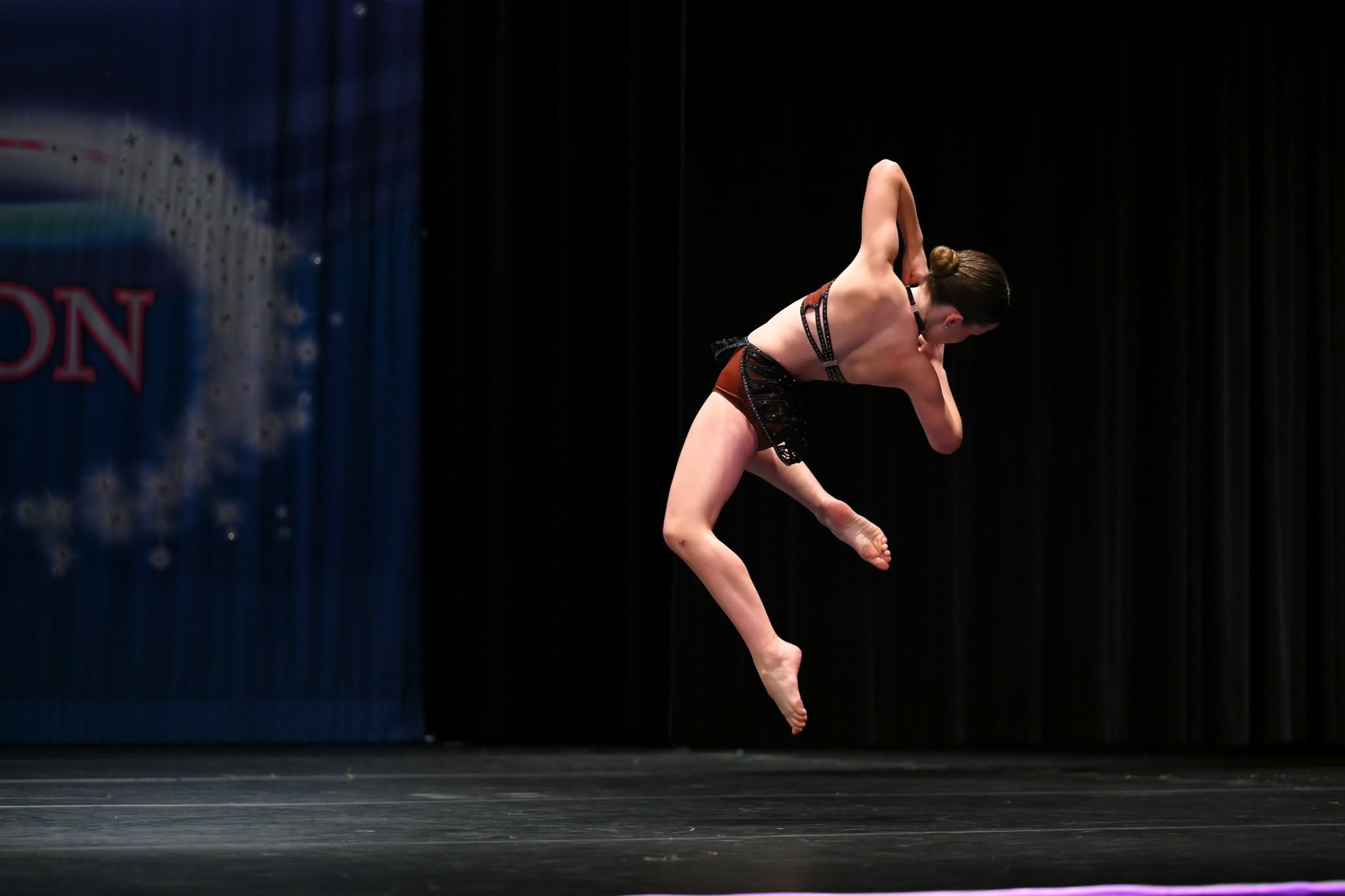 Kennedy performing her solo routine titled "Wonderboom" choreographed by Alyssa Dechant, owner of Styles Dance Centre at another regional competition hosted by Believe National Dance Competition in Wichita.&nbsp;Courtesy photo from Courtney Bartling.<br>
