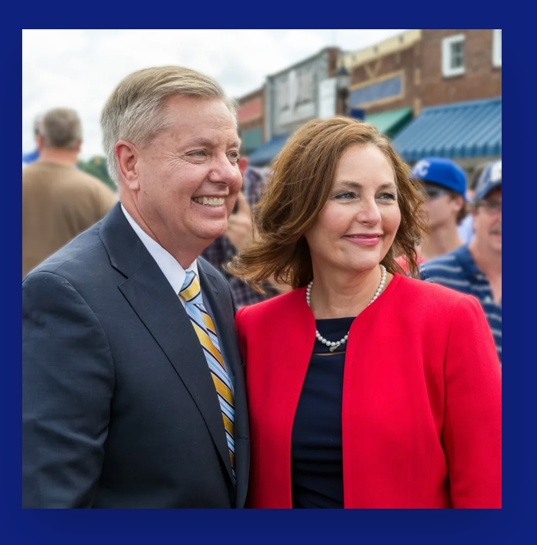 Lindsey Graham and his sister Darline Graham-image from her campign web site