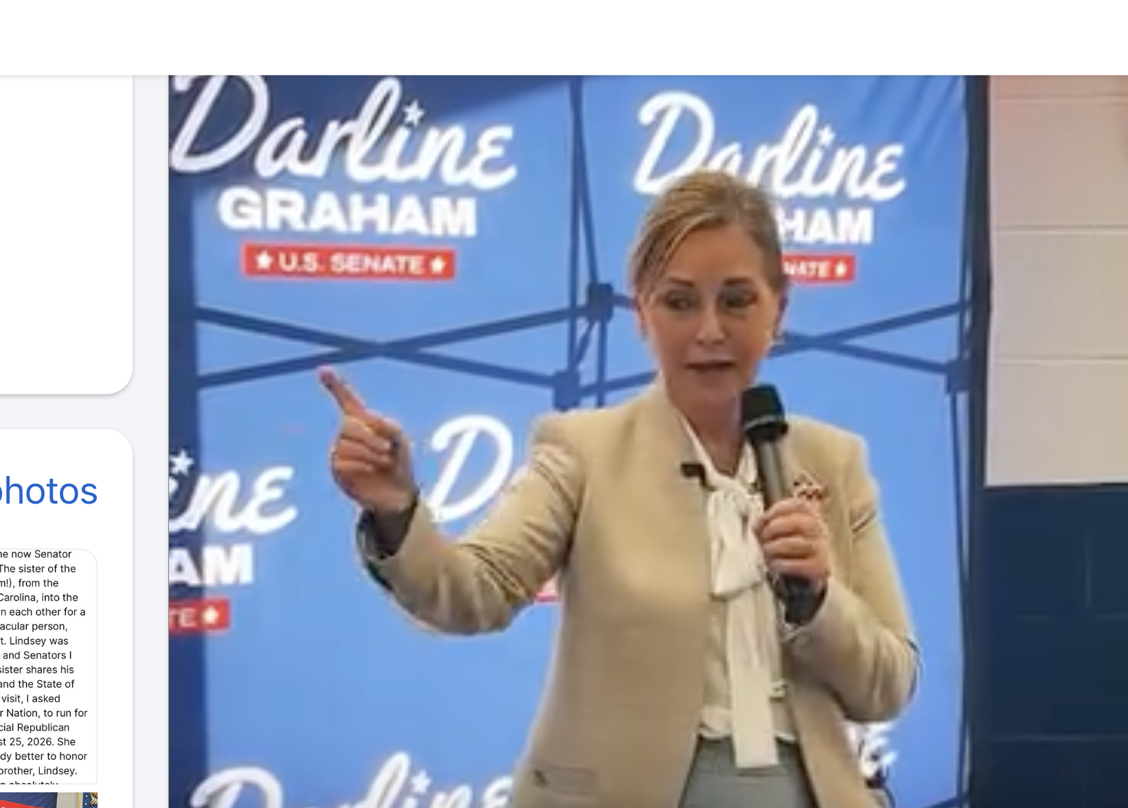 &nbsp;Darline Graham from a video on her campaign web site