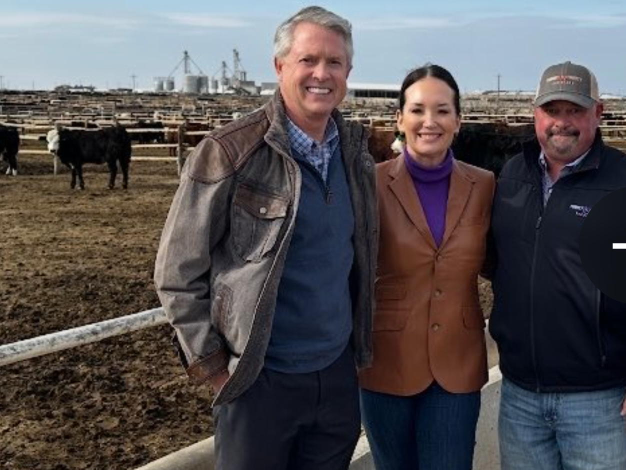 Senator Marshall and Ag Secretary Brooke Rollins in southwest Kansas in Feb. 2025- photo from Marshall's social media page