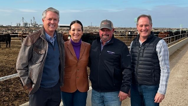 -Senator Marshall and Ag Secretary Brooke Rollins in southwest Kansas in Feb. 2025- photo from Marshall's social media page