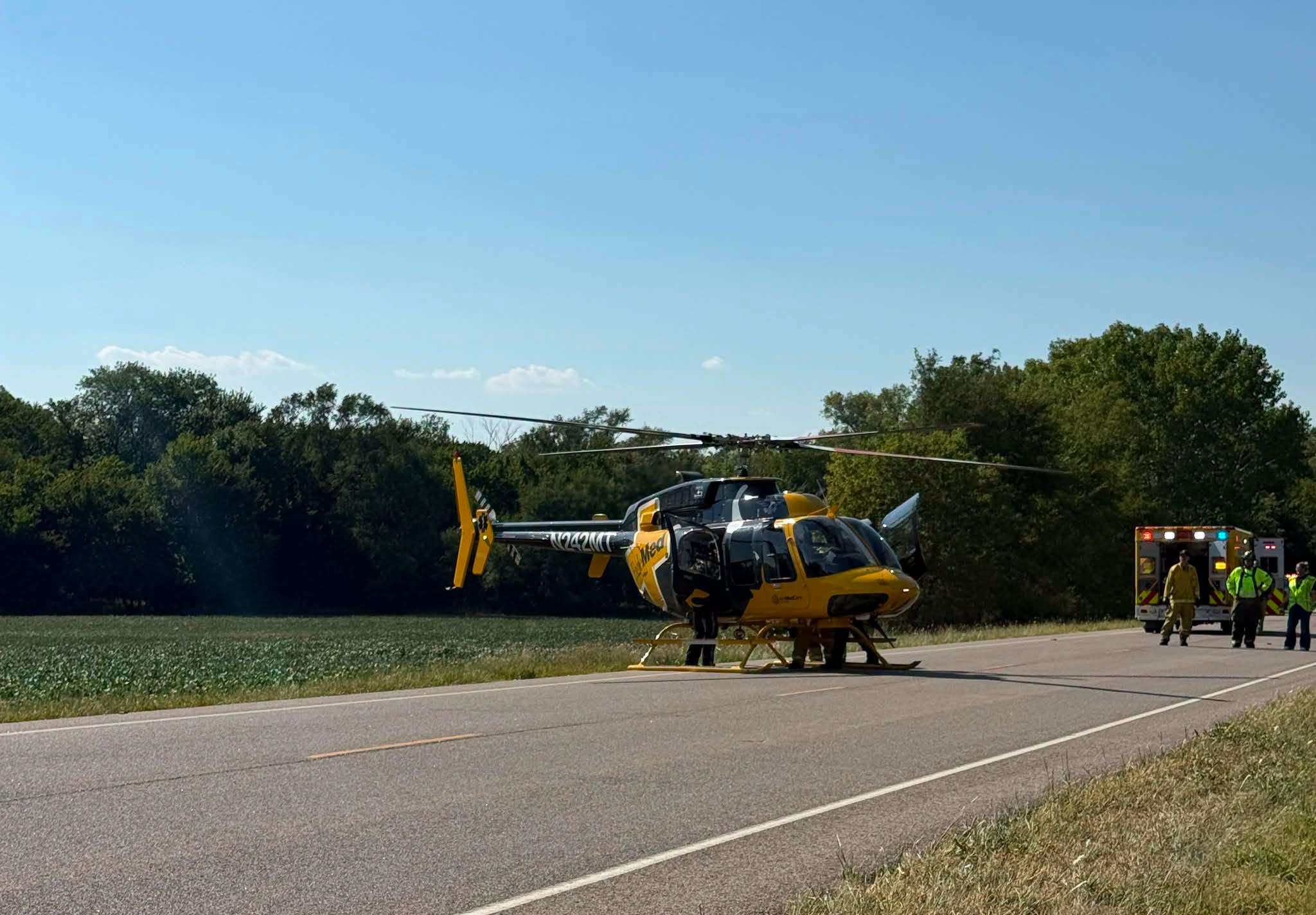Harvey County accident (Courtesy Harvey County Sheriff's Office)