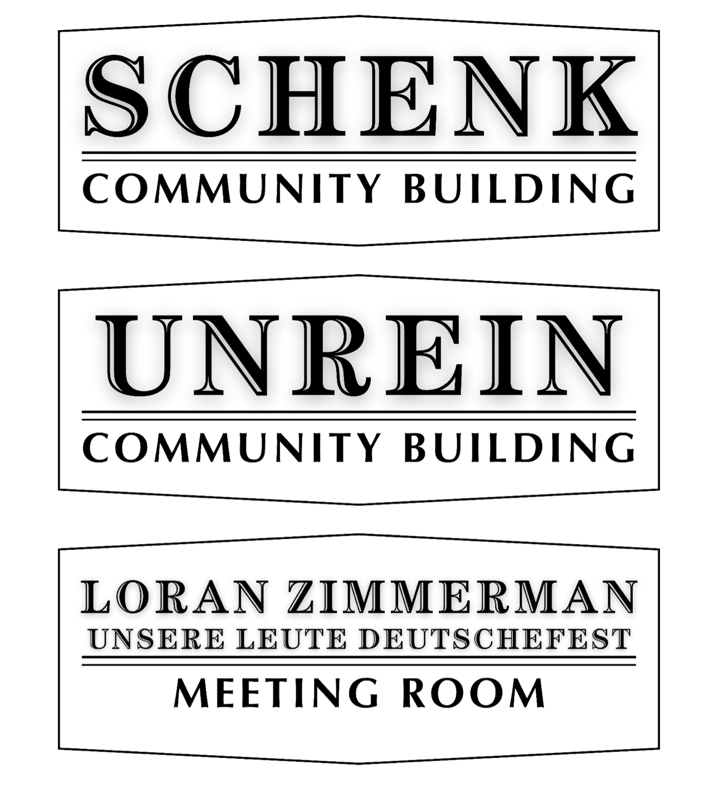 The three signs that will be put up at the Ellis County Fairgrounds. Courtesy photo