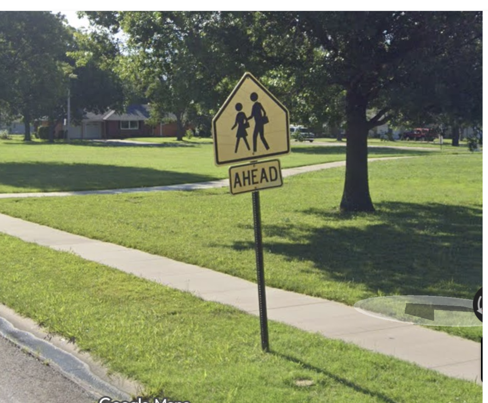 Near the intersection where the accident occurred -Google image