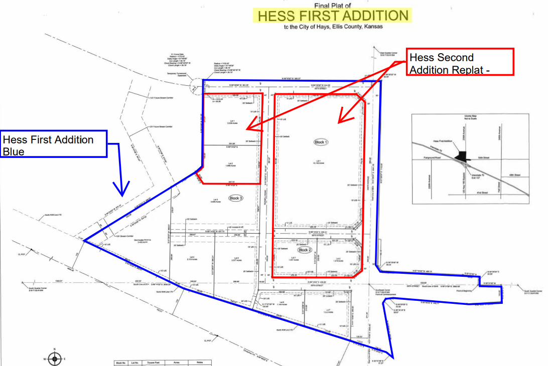 Hess 2nd Addition replat. Image courtesy Driggs Design