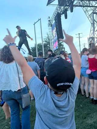 Megan Annette Janousek shared this photo of her son at this year's festival, who she said is now a Lakeview fan for life. Submitted photo
