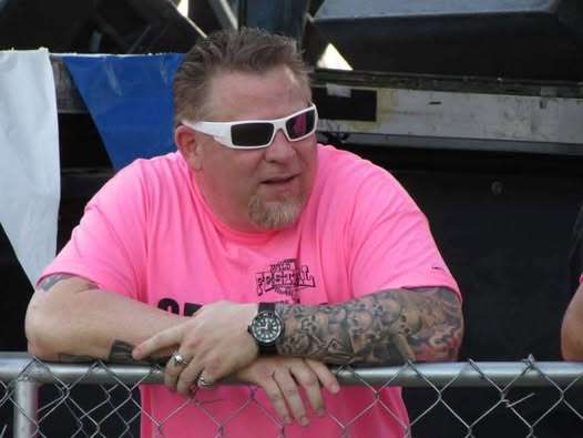 Vince Griego said this photo of him working security at the Wild West Festival caught his future wife's eye. Courtesy photo